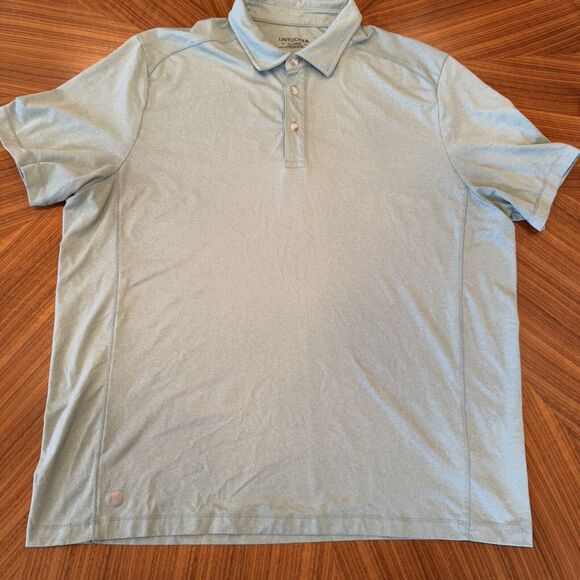 Untuckit Polo Shirt Mens Extra‎ Large Light Green Logo Performance Golf Stretch - Picture 1 of 10